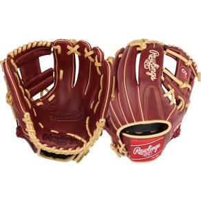 정품보장 Rawlings 샌드롯 시리즈 레더 프로 H 웹 야구 글러브 버건디 12 3/4인치 레귤러 134034, Right Hand Thow, 11.5 inch - I Web - Bugundy, 1개