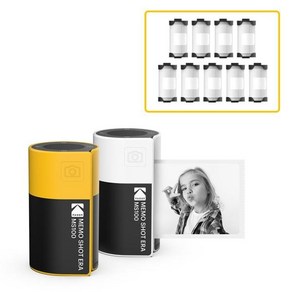 [KODAK] 메모샷 ERA MS100 라벨지 10롤 번들, 코닥 MS100 (화이트)+카트리지 10롤, 10개