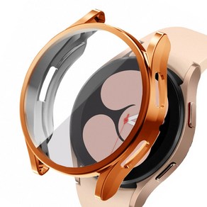 어프리비 갤럭시 워치4 클래식 풀커버 보호 케이스 40mm 44mm 42mm 46mm, 로즈골드, 1개