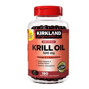 Kirkland 커클랜드 크릴 오일 Krill oil 500mg 160정