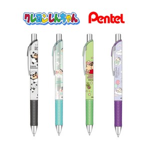 일본 짱구는 못말려 크레용신짱 펜텔 에너겔 볼펜0.5mm, 초코비그린, 1개