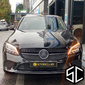 스타클럽 벤츠 C클래스 W205 페이스리프트 다이아몬드 그릴 C200 C200d C220d C250d C43, 전방 카메라 없음, 전주장착점(공임비 10만 현장지불)