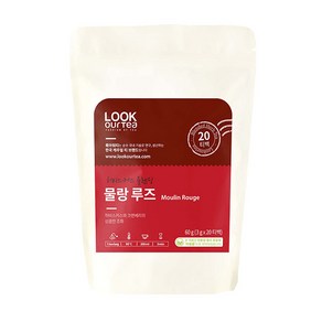 룩아워티 히비스커스블렌딩 물랑루즈 20티백, 5개, 20개입, 3g