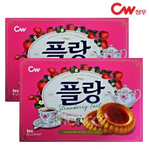 (지노앤코)청우 플랑 딸기퓨레, 2개, 80g