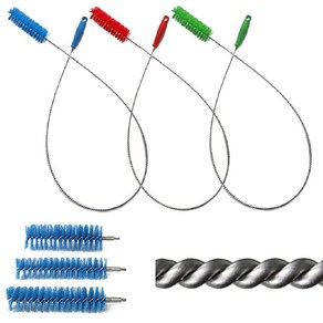 HACCP 식품공장 주방 긴파이프 배관 청소솔 1.5M 간편청소 찌든때제거, 1개