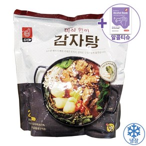 도드람 미식한끼 감자탕 2KG [아이스박스] + 더메이런알콜티슈, 1개