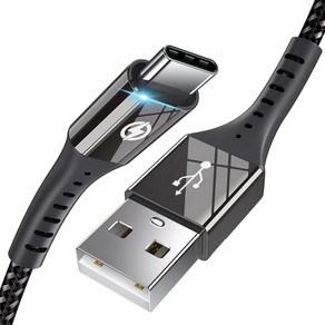 [ES] USB 고속충전 갤럭시 C타입케이블 고급형, 블랙 0.5m+0.5m+0.5m, 1개