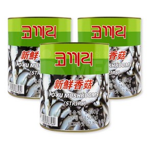 (메카몰) 코끼리 표고버섯채 통조림, 3개, 2.84kg