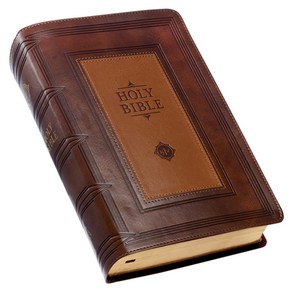 (영문도서) KJV Holy Bible Giant Print Standard Size Faux Leather Red Letter Edition - Thumb Index & Rib... Leather