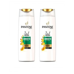 Pantene 3in1 Smooth Sleek Shampoo 팬틴 3in1 스무스 앤 슬릭 샴푸 컨디셔너 트리트먼트 450mL 2팩, 2개