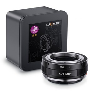 KnF M42-L 렌즈변환 어댑터 M42 마운트 렌즈 >> 라이카 L 바디 (뒤캡옵션) M42 mount lens to Leica L adapter (L cap option)