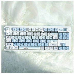 ZUOYA MOA 프로파일 PBT 기계식 키보드 키캡 게임용 맞춤형 GMK67 87 키캡