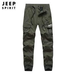 JEEP SPIRIT 지프 남성용 봄여름 아웃도어 스판 속건 트레이닝 조거팬츠 JP6323+사은품