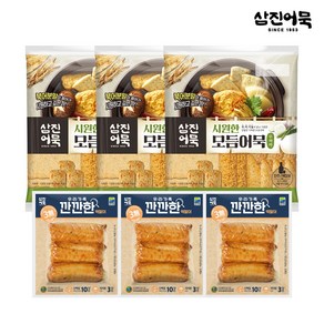 [삼진어묵] 시원한 모듬어묵 무파마맛 x 3개 + 떡말이 x 3개, 1개, 1836g