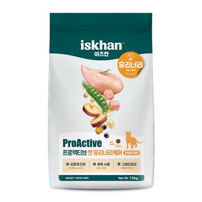 이즈칸 캣 프로액티브 유리너리 1.2kg 고양이사료, 닭, 1개