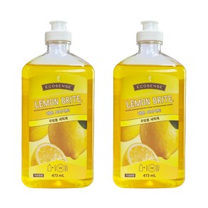 멜라루카 레몬브라이트 주방세제 레몬향 473ml x 2개, 1개