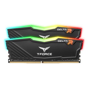 T-Foce DDR4 32G PC4-28800 CL18 Delta RGB 블랙 (16Gx2) 서린