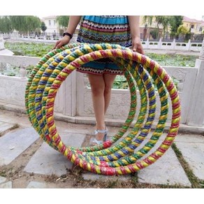 대형 훌라후프 직경90cm 다이어트 후프 무거운 와이어 홈트, 3kg (지름 80cm  줄자), 1개
