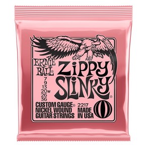 Enie Ball - Nickel Wound Zippy Slinky Electic / 어니볼 일렉기타 스트링 007-036 (P02217), *, *, *, 1개