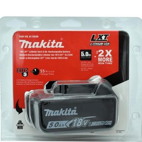 마키타 교체용 리튬 배터리 100% 정품 6Ah 5Ah 3Ah 18V BL1830B BL1850B BL1850 BL1840 BL1860 BL1815, Makita 18V 5.0AhX1, 1개