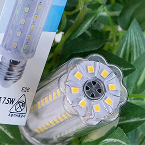 LED 콘벌브 7.5W 구 인테리어 카페 램프 옥수수램프, 전구색, E26, 1개