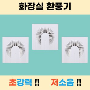 도깨비언니 아파트 화장실 욕실 천장형 가정용 환풍기, 2개, 화이트