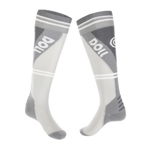 2324 돌 스노우보드복 양말 스포츠 크루 삭스 스보우 보드 양말 스키 양말 4종 DOLL SPORTS SOCKS 남자여자공용, 그레이, 1개