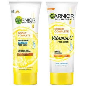 가르니에 Garnier Skin Naturals 페이스워시 오일 클리어링 브라이트 컴플리트 브라이트닝 듀오 액션 100g