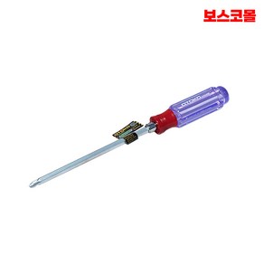OTOKO 투명 양용 드라이버 6x150 일자 십자 겸용 드라이버 비트 자력팁 수공구 360881, 1개