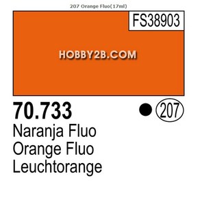 VLJ70733/ [모델컬러] 207 Oange Fluoescent (17ml), 1개