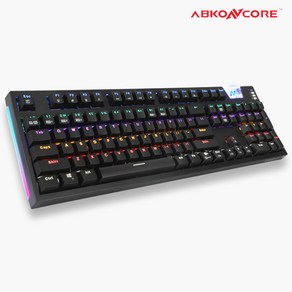 앱코 ABKONCORE K660 ARC 기계식 RGB LED게이밍 청축 프리미엄 키보드