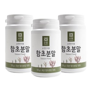 유기가공식품인증 순꽃 순천만 함초분말, 3개, 150g