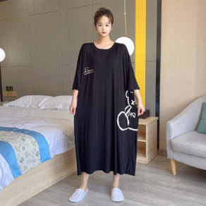 빅빅사이즈 큐티 베어 편안한 롱원피스(~5XL)