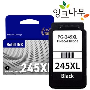 캐논 PG-245XL 재생잉크 MG2520 MG2522 TS3122 TR4527, (대용량잉크) PG-245XL 블랙, 1개