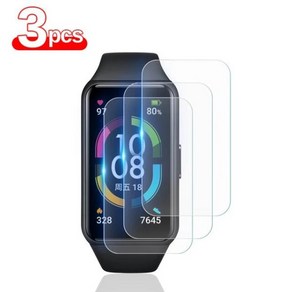 [호환품] TPU 소프트 하이드로겔 보호 필름 화웨이 밴드 6 스크린 아너 개, 01 3pcs_08 Huawei Band 7 Po