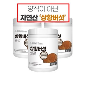 자연산 상황버섯분말 캄보디아산, 4개, 80g