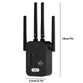 소형 사무실용 장거리 신호 증폭기 무선 와이파이 리피터 와이파이 부스터 300 Mbps 2.4G 네트워크 증폭기 1200Mbps, 3) Black - EU 플러그, Black_EU 플러그