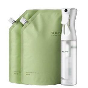 누븐 섬유탈취제 항균 룸스프레이 탈취 본품300ml + 리필용950ml*2, 1개