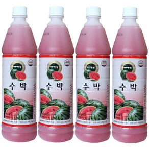 청솔 수박 원액 835ml / 음료베이스, 4개