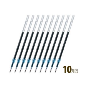 유니 uni 제트스트림 단색 볼펜심 / 유성볼펜 리필 10개 (0.38mm 0.5mm 0.7mm 1.0mm), 블랙 (SXR-10), 1.0mm