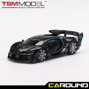 TSM Model 1:43 부가티 비전 그란투리스모 - 블랙 (TSM430592), 1개