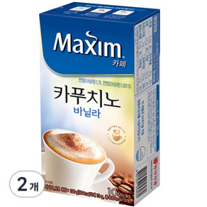 맥심 카페 카푸치노 바닐라향 130g, 13g, 10개입, 30개