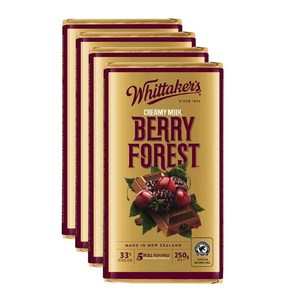 Whittake's 휘태커스 Bey Foest 베리 포레스트 밀크 초콜릿, 250g, 4개