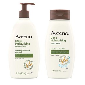 Aveeno Daily Moistuizing Body Lotion with Soothin, Lotion and Wash, 1개