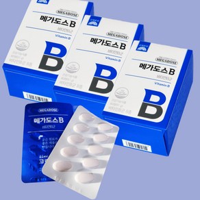 고려은단 메가도스B 비타민B군 영양제 3박스(6개월), 850mg x 60정, 3박스, 하루 1정, 850mg, 60개