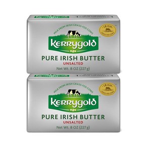 KERRYGOLD 케리골드 퓨어 아이리쉬 무염 버터 언솔티드 227g 2개