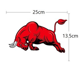 자동차스티커 차량용 성난 황소 스티커 상처밴드 흠집 스크래치 가림 스티커, 1개, 3호 왼쪽