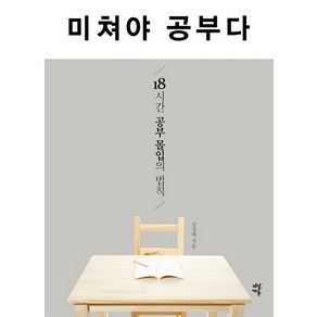 미쳐야 공부다:18시간 공부 몰입의 법칙, 다산에듀, 강성태