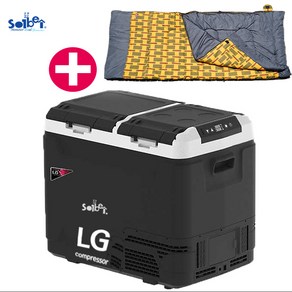 몬스터 듀얼 스마트 LG콤프 차량용 냉장고냉동고 점보 50L 60L/이동식 냉온장고/DC 12v 24v 차량용 캠핑 냉장고냉동고, 듀얼 스마트 50L 점보