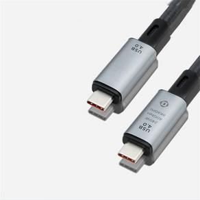 믹스MICS PD 240W USB4.0썬더볼트4 썬더볼트3 Thunderbolt4 C to C타입 5A 40Gbps 8K@60Hz 초고속 충전 케이블 급속 Type-C충전선 케이블